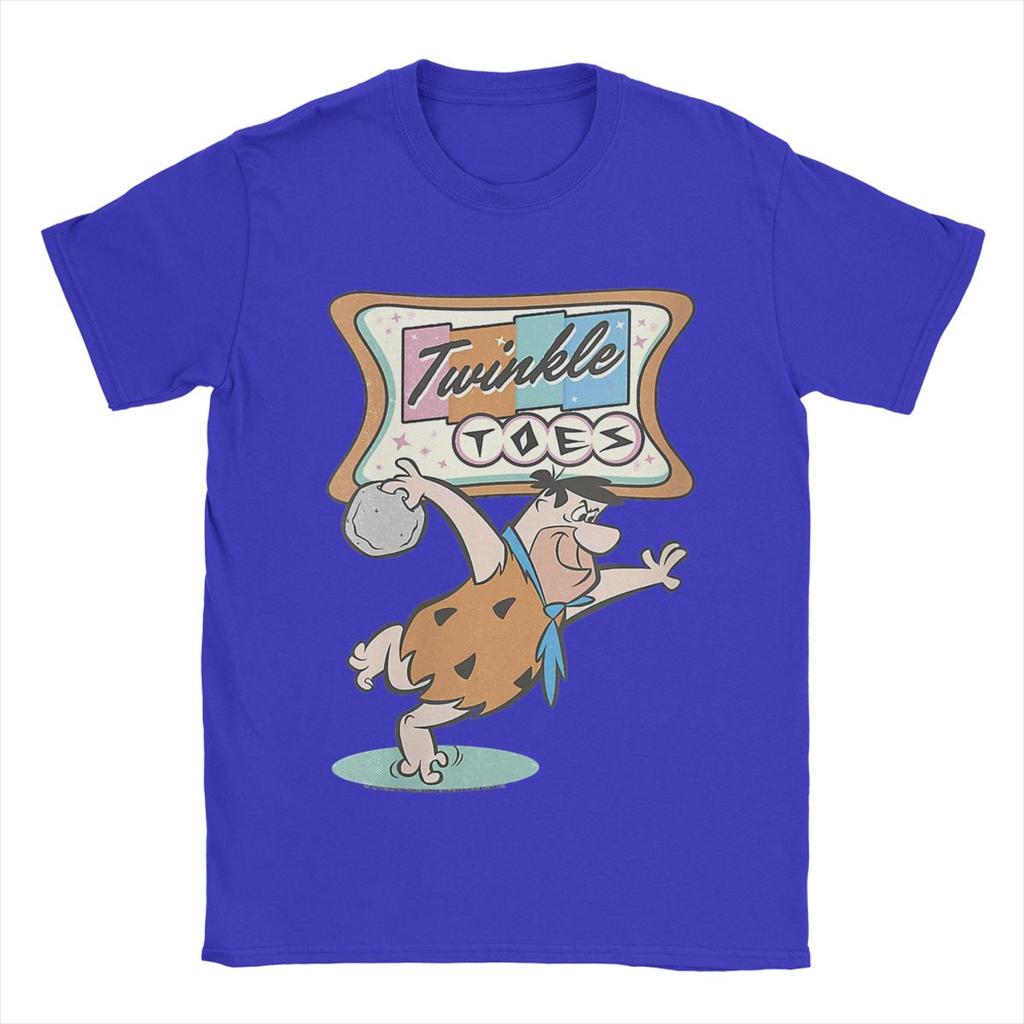 The Flintstone Twinkle Toes Bowling Alley Shirt Accessories Men Women Cotton Novelty T-shirt Short Sleeve Tops Classic