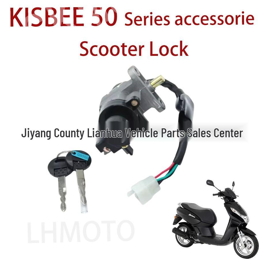 Kisbee 50 Ignition Lock, Handlebar Lock Assembly for Peugeot Little Bee Motorcycle