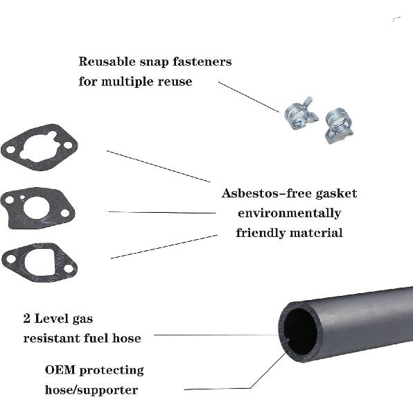 Huayi P19-1 Carburetor Compatible With Predator 4000 4375 Champion Honda Generac PowerHorse 3000W 3500W 4000W Generator Powered By 196Cc 208Cc 212Cc