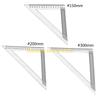 F26C Stainless Steel Ruler Drawing Tool for Students Professional Drafting Architecture Engineering Art Ruler 150/200/300mm