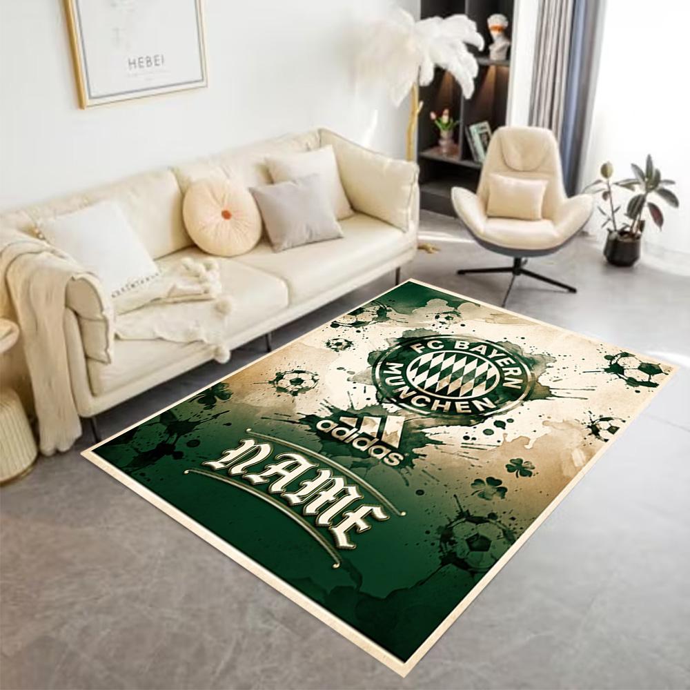 Bayern Munich Soccer Art Area Rug Suitable for Outdoor Living Rooms Balcony Study room Antislip Carpet Anime Office Decor