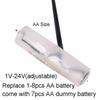 Universal 1m USB To 1.5V 3V 4.5V 6V 12V 24V AM3/AA/LR6 Dummy Battery Power Cable for Radio LED Light Fan Toy Keyboard