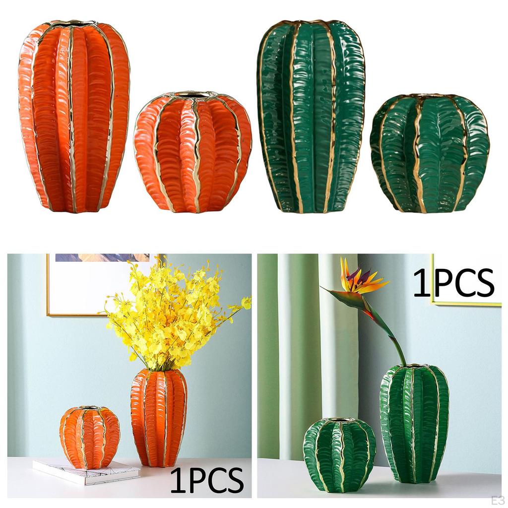 Ceramic Desktop Vase Star Fruit Shape Holder Modern Flower Pot Minimalist Supplies