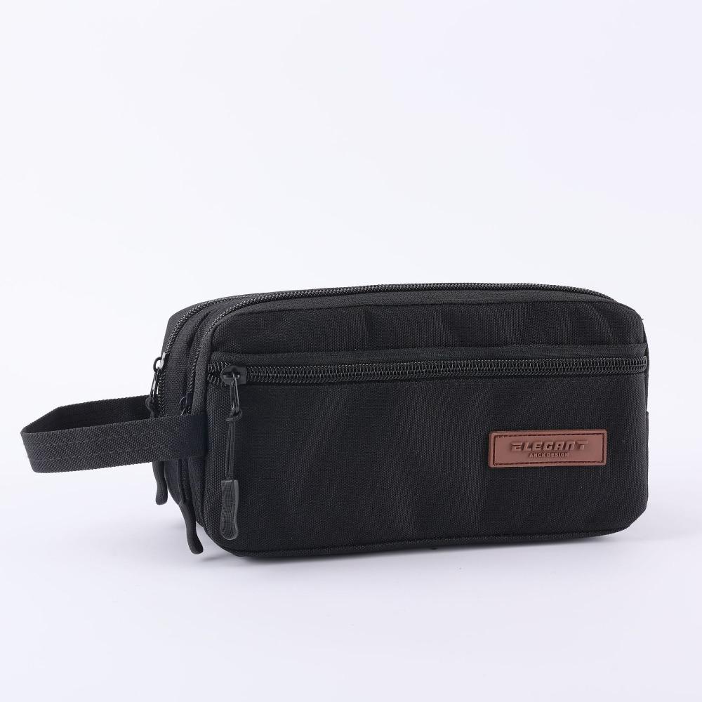 

3 Layers Pen Case Large Capacity Pencil Pouch Portable Pencil Case Student Stationery чорний