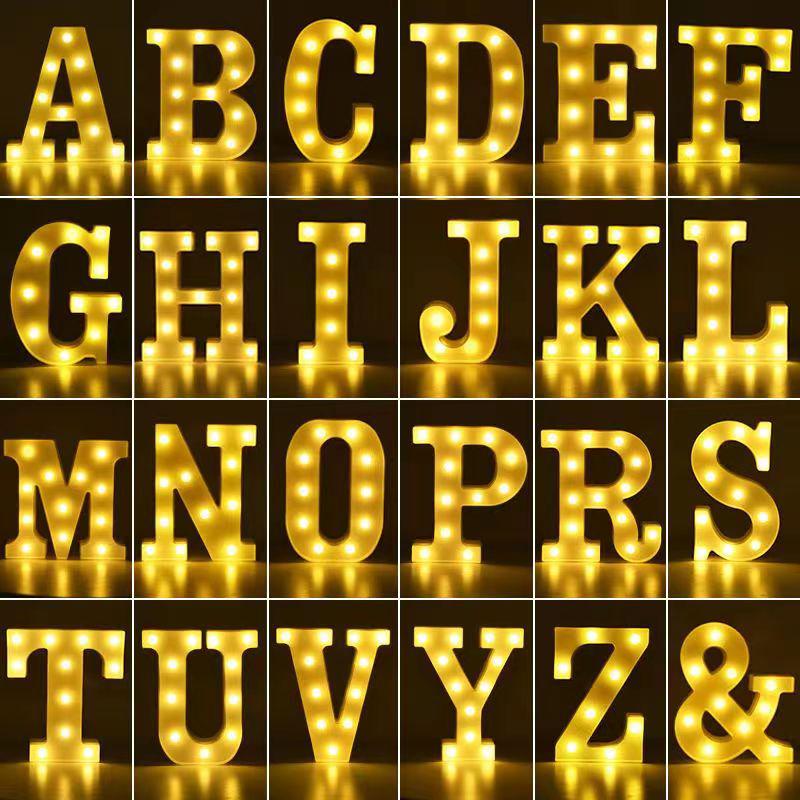 LED Romantic Letter Lights for Proposals, Birthdays, and Decor