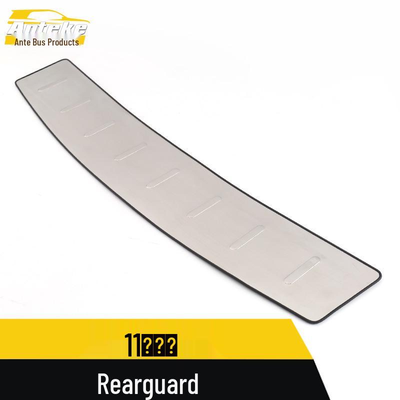 Compatible Leifeng Stainless Steel Rear Bumper and Tailgate Protection Pedal for 11 Models