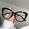 Oversize Cat Eye Glasses Women Fashion Multi-color Blue Light Blocking Optical Frames Trendy Stylish Design Decor Eyewear