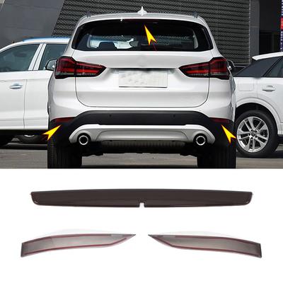 For BMW X1 F48 2016-2026 ABS Black Car Rear Fog Light Cover High Brake Light Protection Cover Car Exterior Accessories