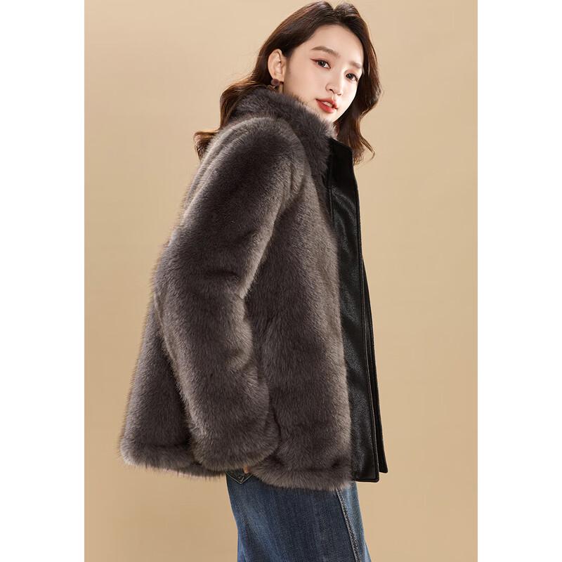 Kebéir Reversible Faux Mink Fur Winter Coat
