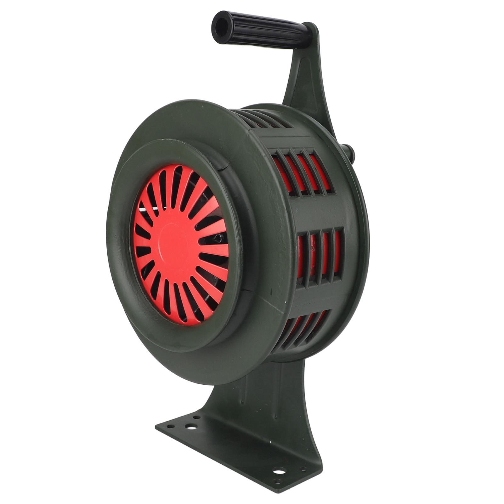 

Hand Crank Siren 125dB Loud Adjustable Volume Waterproof Aluminum Alloy Manual Operated Sound Alarm for Emergency OD