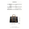 Luxury Leather Tote Bag, Large Capacity Handbag, Letter Embossed Shoulder Bag, Purse For Women