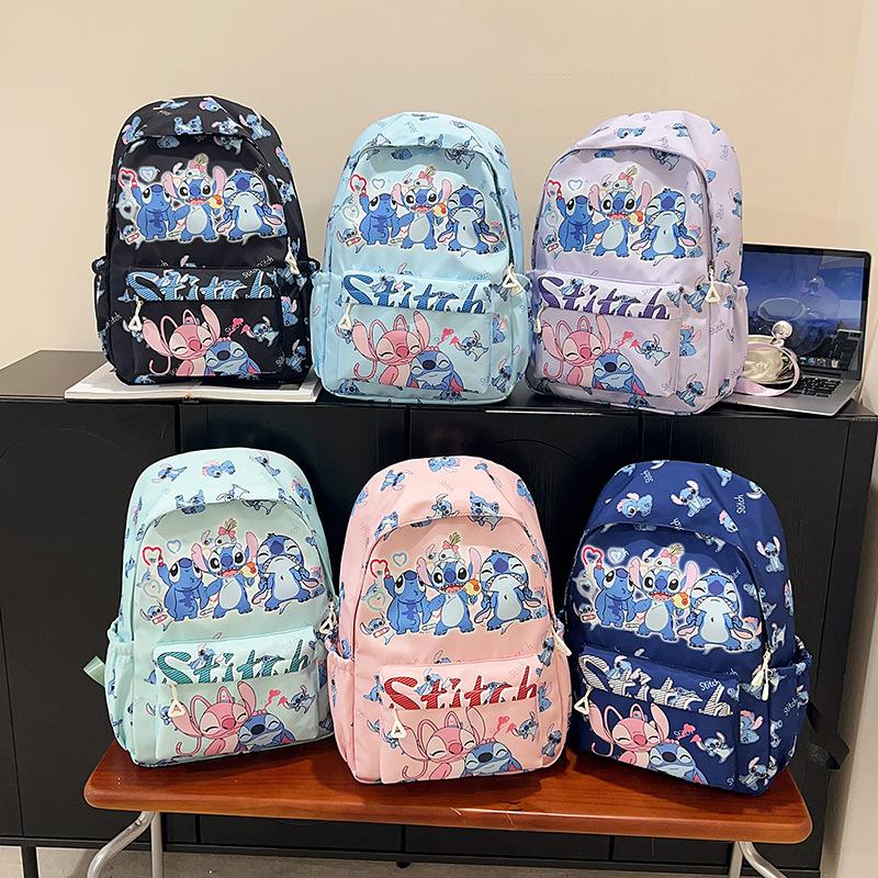 Disney Stitch Backpack Children's Primary School Medium Backpack Weight Loss Ultra Light Backpack