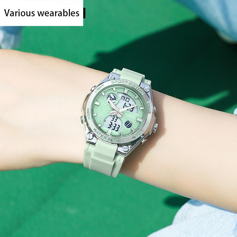 Trendy and Personalized Men's Electronic Watch Outdoor Sports Waterproof Luminous Watch Multi-functional Male and Female Student Watch