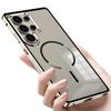For Samsung Galaxy S25 Ultra Magnetic Case Aluminium Alloy PC Matte Phone Cover Pop-Up Snap Lock