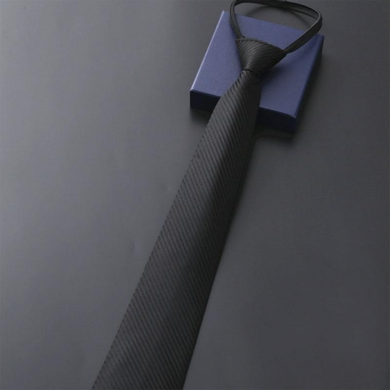 Male Zipper Design Neck Tie for Business Necktie Formal Suit Accessories