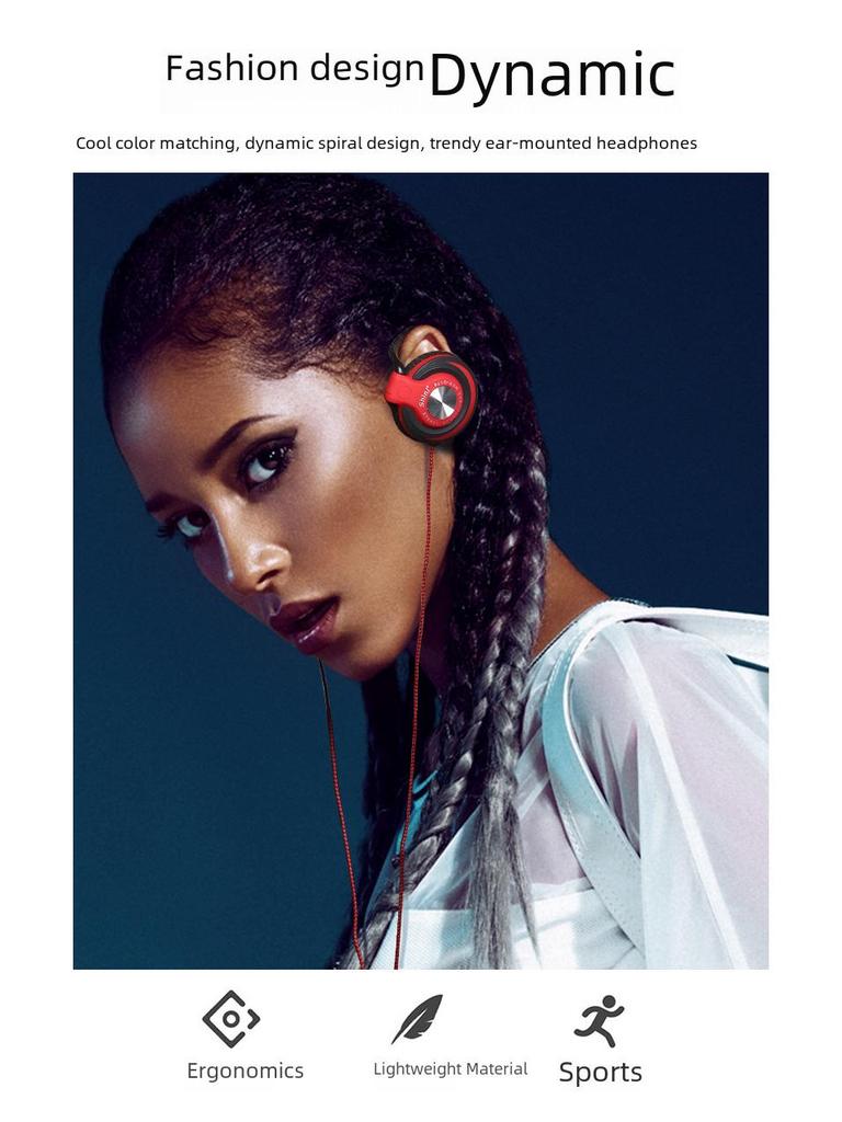 Universelle Heavy-Bass-Ohrhörer für MP3/MP4, Mobiltelefone, Computer und Sport.