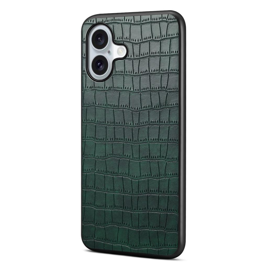 For iPhone 17 Case Crocodile Texture Design Leather Slim Back Cover