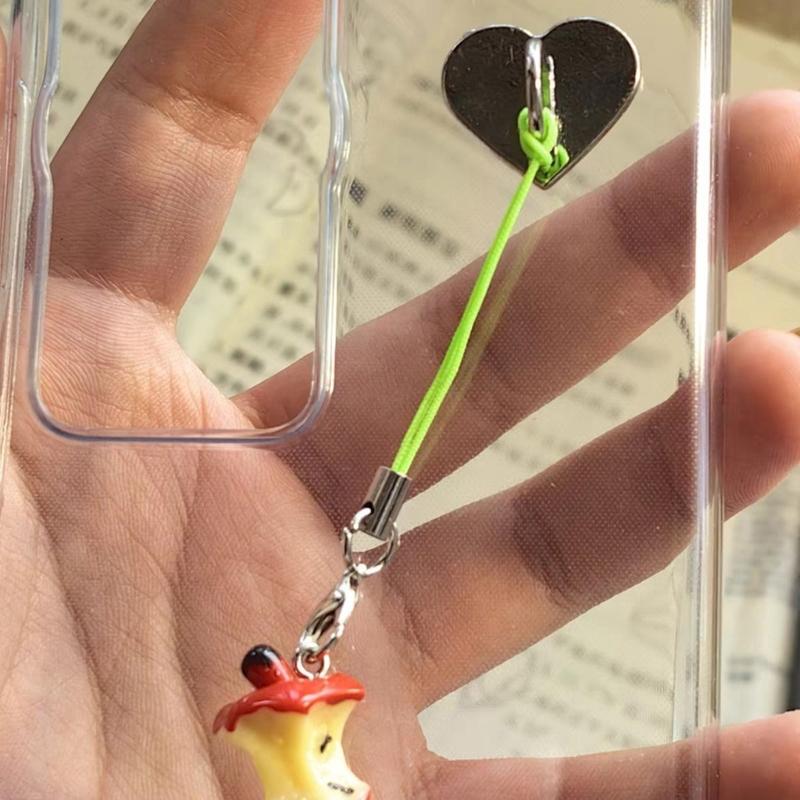 Multi Color Phone Lanyard Fruit Shapes Pendant Wrist Strap Detachable Phone Chains Keyring Portable Accessory for Women