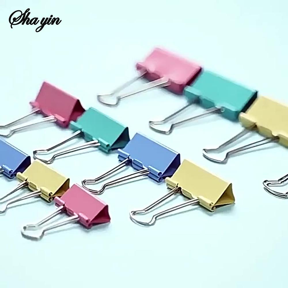 40PCS/Set Long Tail Clip, Mixed Color File Clip, Stationery Dovetail Clip, Goose Tail Clip