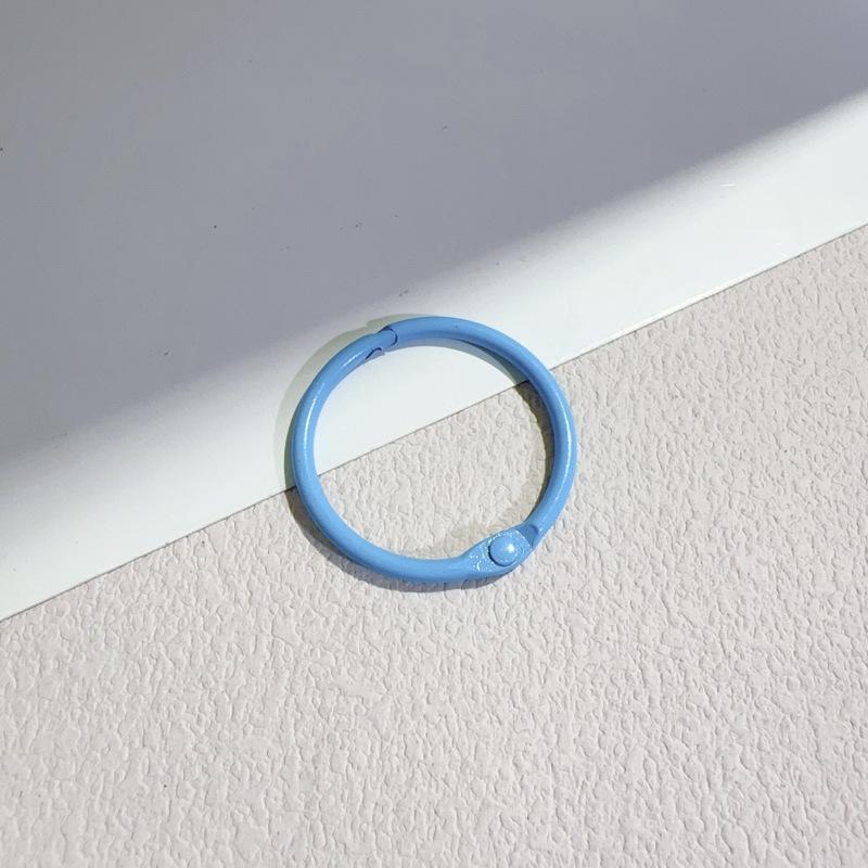 Baking Paint Color Keychain with Spring Buckle: DIY Box Bag Opening Alloy Accessory