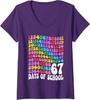 100 Schultage Coquette Schleife Jungen Feier Damen V-Ausschnitt T-Shirt