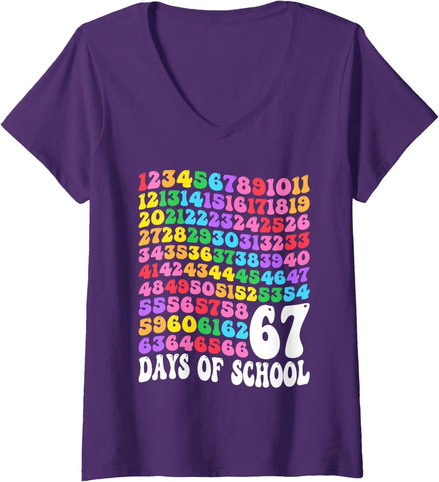 100 Days of School Coquette Bow Boys Celebration Ladies  V-Neck Tshirt M