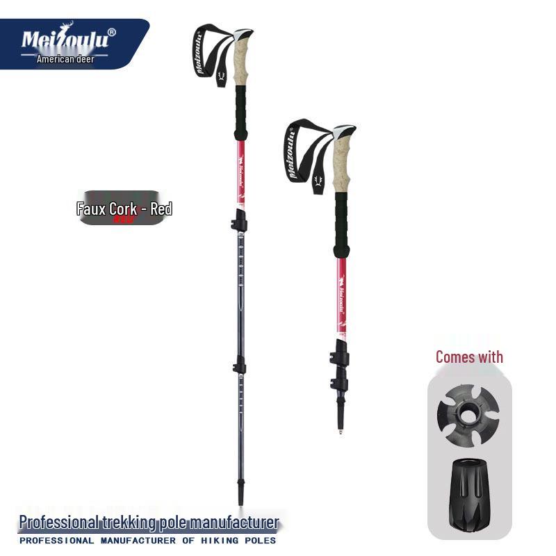 Carbon Fiber Telescopic Trekking Poles for Hiking & Trail Running