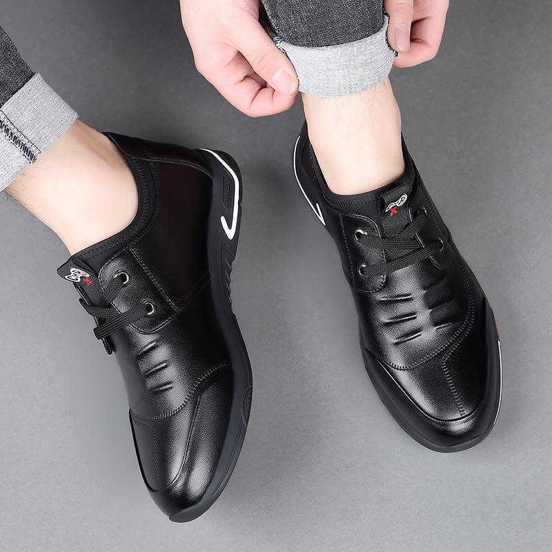 Men's shoes new men's business casual leather shoes men's trend versatile casual shoes genuine leather shoes