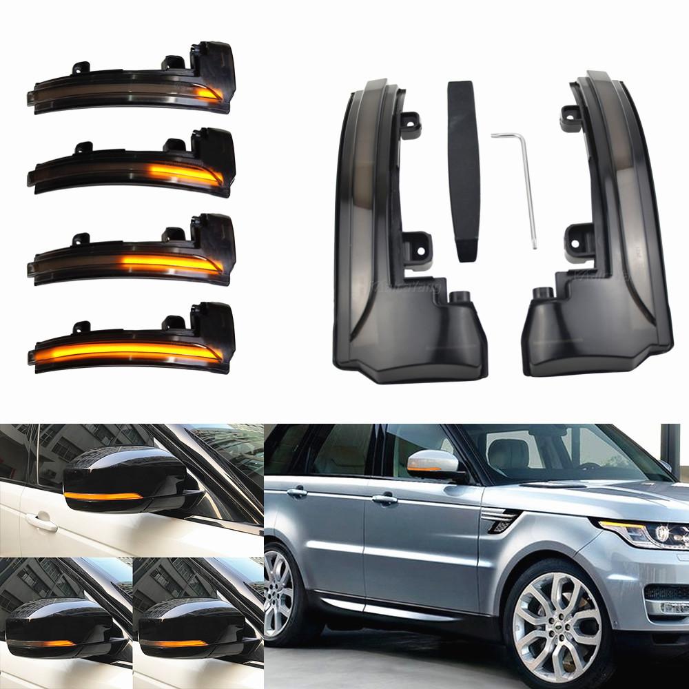 2X Dynamic LED Side Mirror Blinker Light Turn Signal Lamp For Land Rover LR4 Discovery Range Rover Sport Evoque MK IV