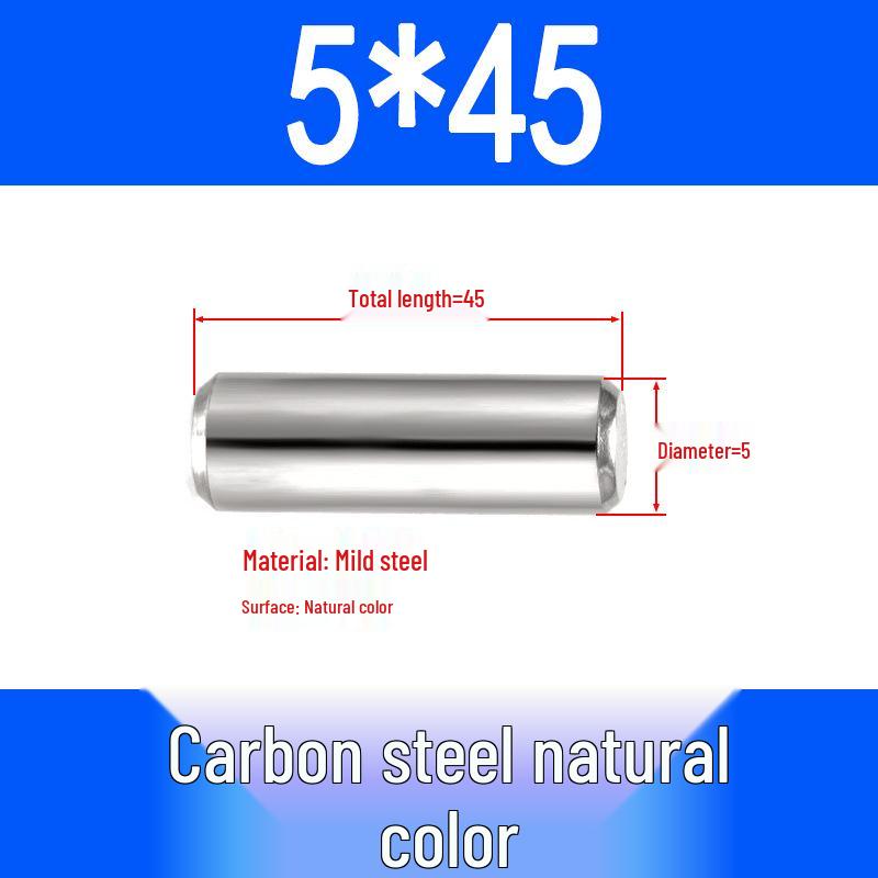 GB119 Iron Cylindrical Positioning Pin - Solid Pin Shaft M3M4M5M6M8M10M12