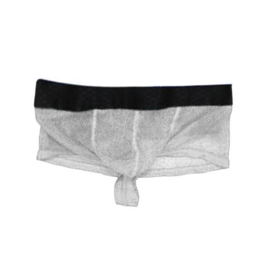 Men Boxer Underwear Low-rise Perspective Thin Shorts Panties Patchwork Color U-convex Wide Waistband Underwear