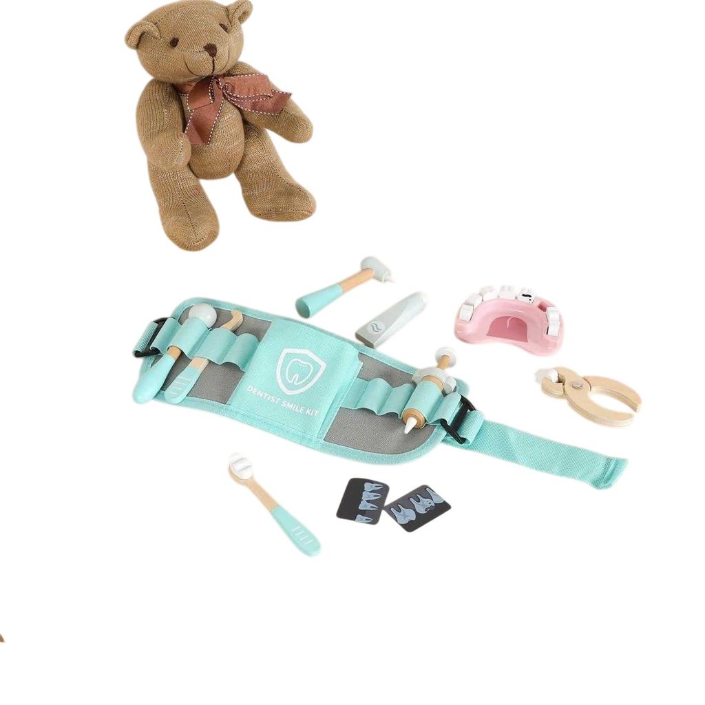 Toy Life Childrens/Kids Wooden Dentist Play Set