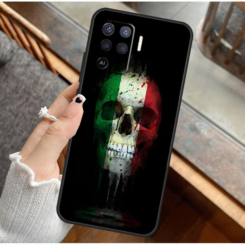 Italy Flag Phone Case For Oppo A16 A76 A78 A96 A58 A18 A38 A98 A17 A77 A80 A40 A60 A74 A94 A54 A15 A57S
