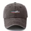Fashionable Printed Bicycle Baseball Cap, Retro Lightweight Curved Brim Hat, Suitable for Outdoor Vacation, Camping and Leisure