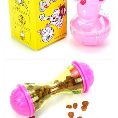 Dispensadores Interactivos de Comida para Gatos Bola Juguetes para Mascotas Juguete Tumbler Gato Más Inteligente Perros Juguetes para Jugar Bola de Golosinas Sacudiendo Para Perros Gatos