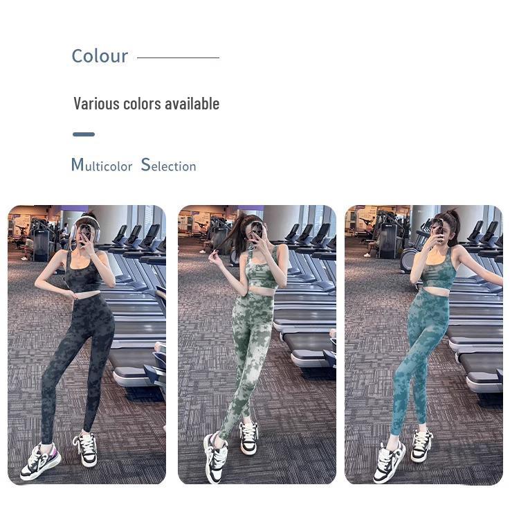 Women's High Waist Tie-Dye Yoga Leggings – Quick-Drying, Hip-Lifting Fitness Pants for Pilates and Training