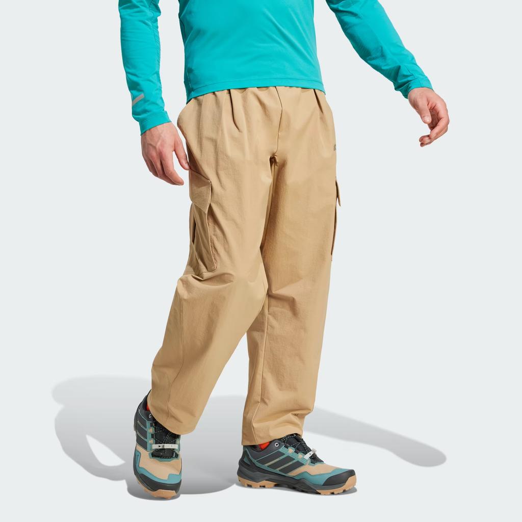 adidas Terrex Solid Color Loose Pocket Cargo Pants Men Bottoms Brown JM7424