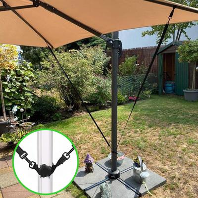 5 Stück Outdoor-Sonnenschirm Befestigungsband Garten Terrasse Marktschirm Windschutzgürtel Verstellbar