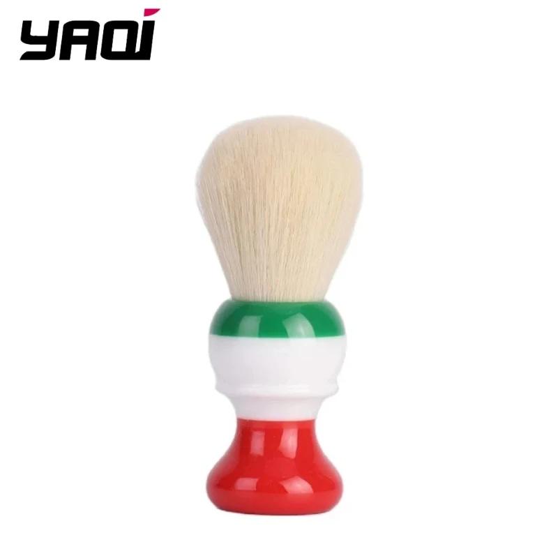 

YAQI Freedom 24mm Men s Shaving Brush with Cashmere Synthetic Knot Italian Flag Design Premium Quality Grooming Tool
