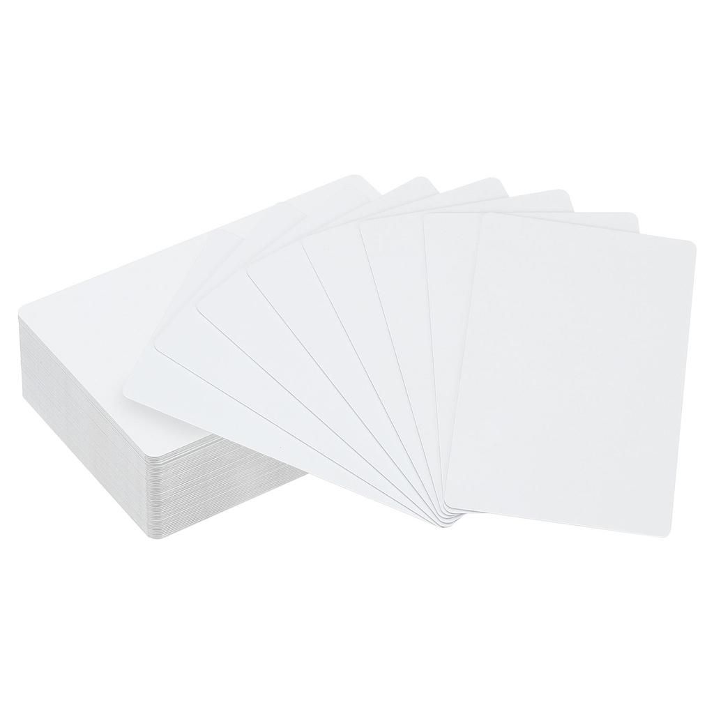 Sublimation Metal Business Cards Blank 0.21/0.22/0.45mm Thickness Aluminum Printable Name Card for Custom DIY Print White/Silver