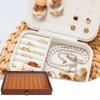Jewelry Box Container Multifunctional Lockable with Flip Clear Open Lid Large Capacity Gifts