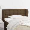 vidaXL Headboard with Ears Dark Brown 103x23x78/88 Cm Fabric