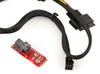 Convertisseur Adaptateur - U2 - M2 PCIe M Key - MiniSAS SFF-8643 - Cordon 1m - Noir