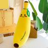 Cojín de Peluche de Plátano Suave Juguete de Fruta Relleno para Niños 35/50cm Largo Abrazable Cojín para Siesta para Sofá Cama Oficina Regalo Divertido para Eventos de Empresa y Amantes del Plátano