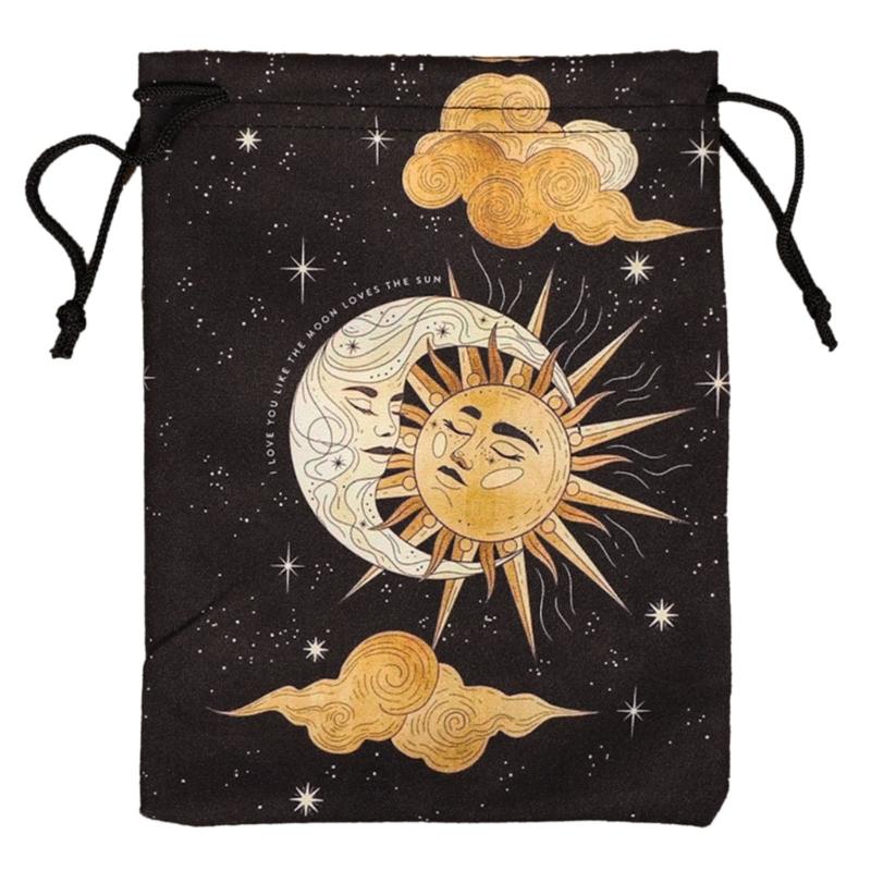 Mini Kordelzugbeutel Flanell Schmuck Würfel Beutel Brettspielkarten Tasche Geschenktüten Verpackungsbeutel Tarots Aufbewahrungsbeutel