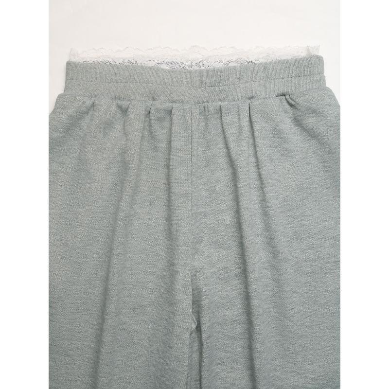 YYFS Women's Fashion Casual Solid Color Print High Waist Trousers Pants & Capris