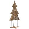 Christmas Tree with Stand Brown 181.5 Cm Solid Teak Wood