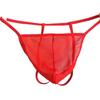 1Pc Underwear Men Lingerie Low-waist Polyester Fiber Solid Color Thongs Bulge Pouch Thin Pouch Panties