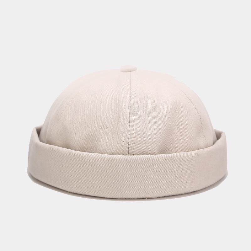 Unisex Solid Color Retro Cotton Melon Cap – Spring/Summer Street Trend