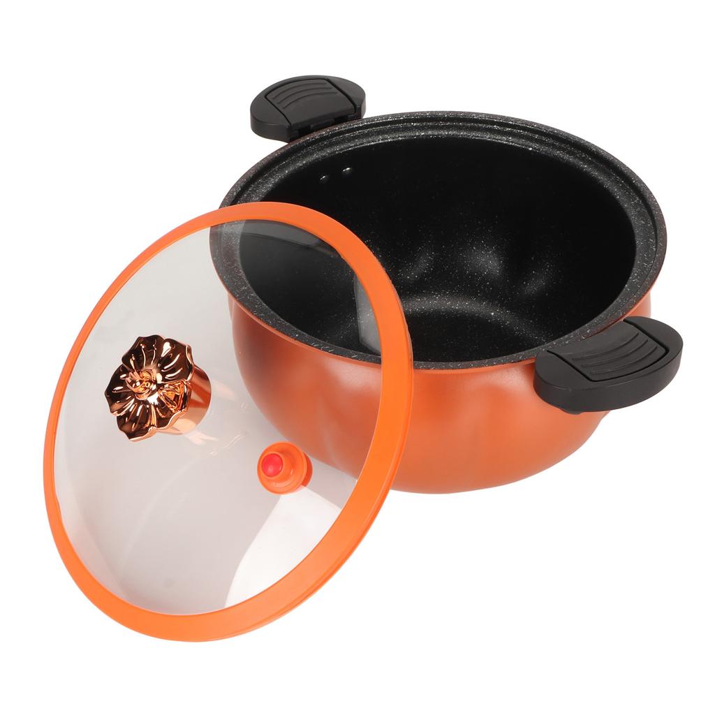 Mikro tlakový hrnec 8L Multifunkční Nepřilnavý Dýňový Mikro Tlakový Hrnec s Průhlednou Poklicí pro